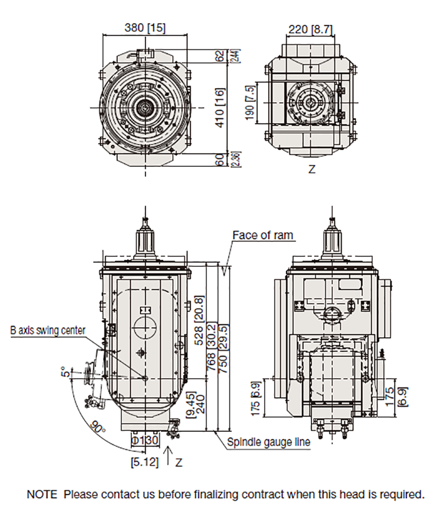 1-degree indexing head