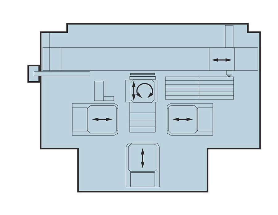 Labor saving layout with Floorplates, Rotary Table and pallet changer