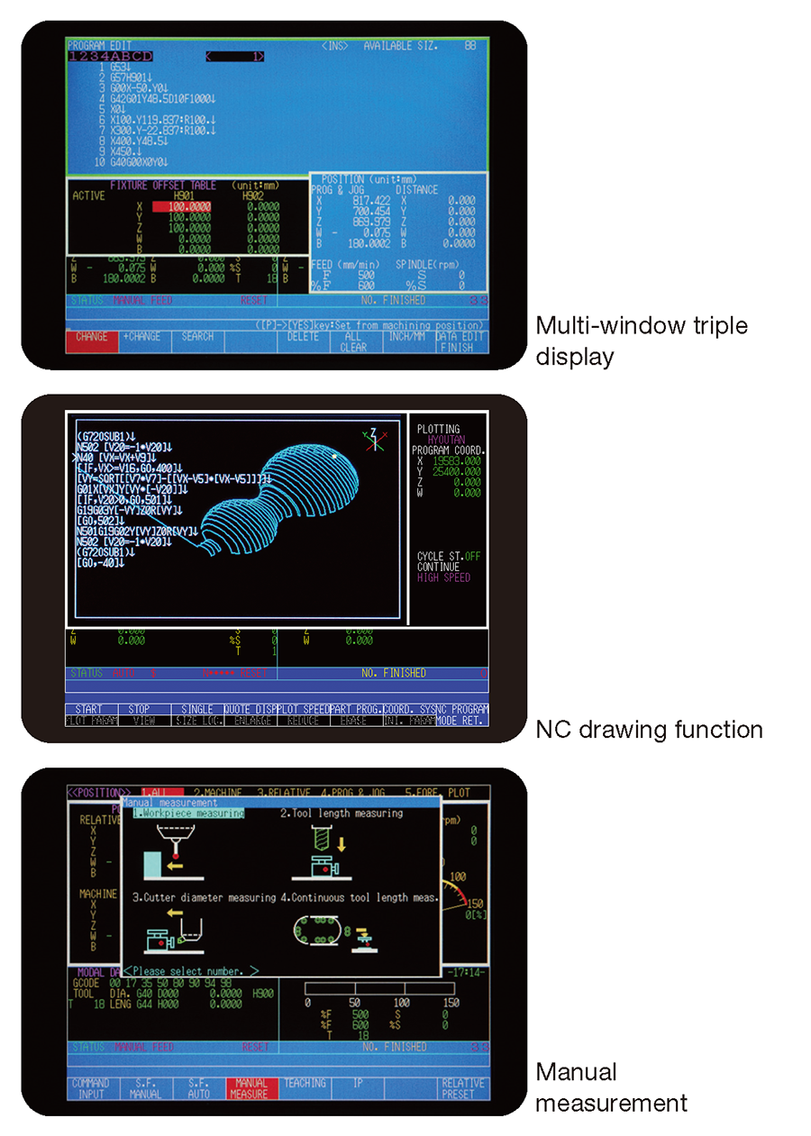 Multi-window triple display