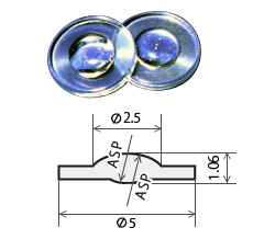 Aspheric glass lens