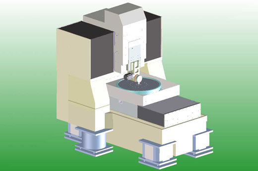 超精密門形加工機(UMP-6580D)の3次元イメージ図