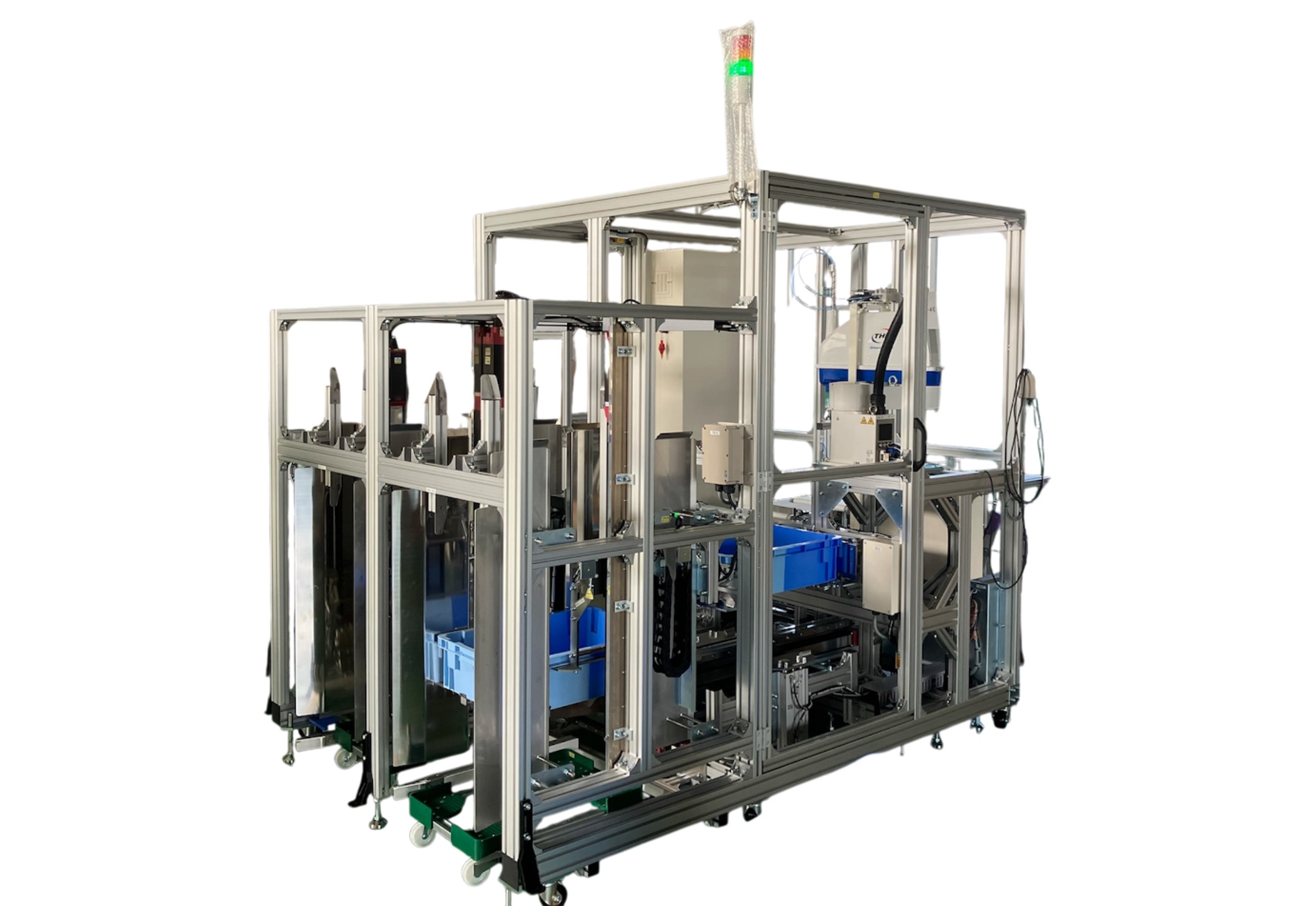 弁当自動箱詰め番重搬送システム