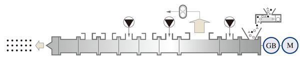 devolatilization extrusion