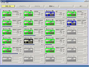 Display of list of operating stateand production progress