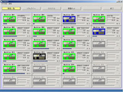 稼働状況、生産進捗の一覧表示