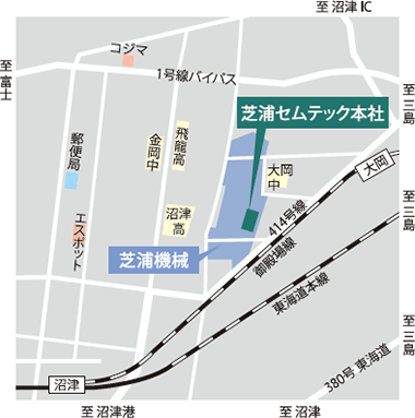 本社の地図
