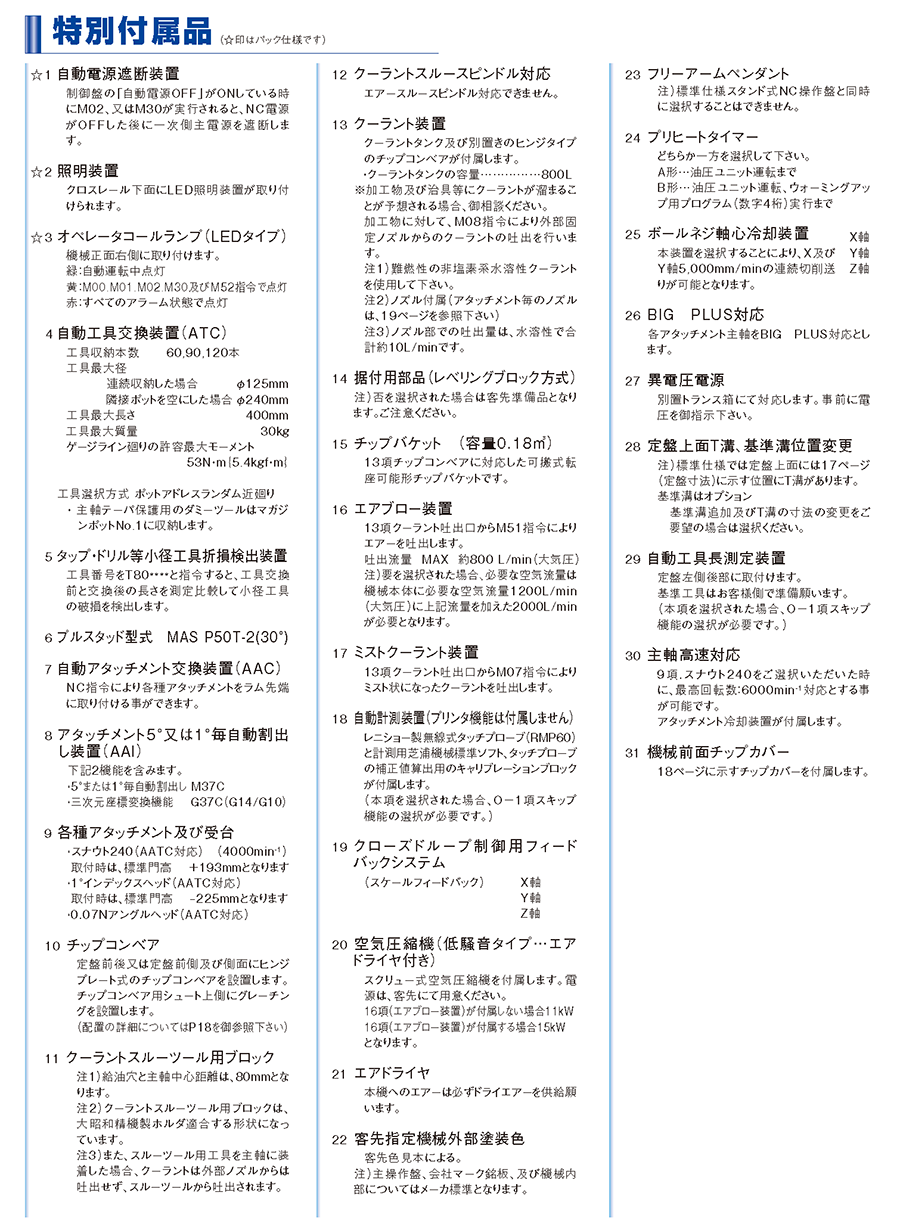 特別付属品
