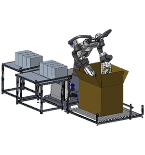 ヒト型双腕協働ロボットによる箱詰めシステム