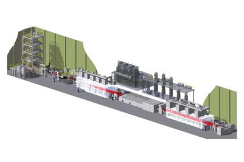 SFPU-55155XW Battery separator film manufacturing system for rechargeable batteries image