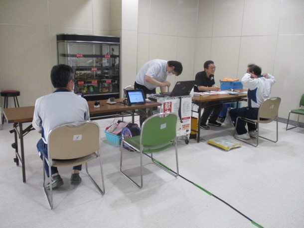 献血の様子(御殿場工場)