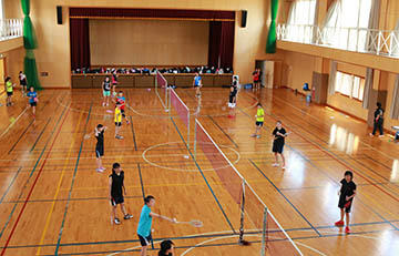 Lending the Gymnasium to the local school