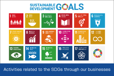Activities related to the SDGs through our businesses