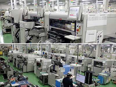 生産設備・最新の基板実装設備の画像